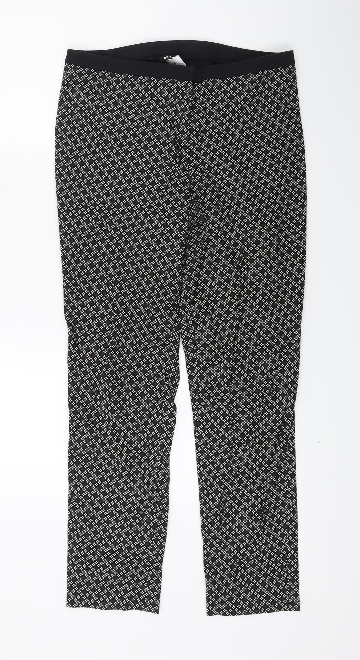 Roman Womens Black   Jegging Trousers Size 10 L25 in