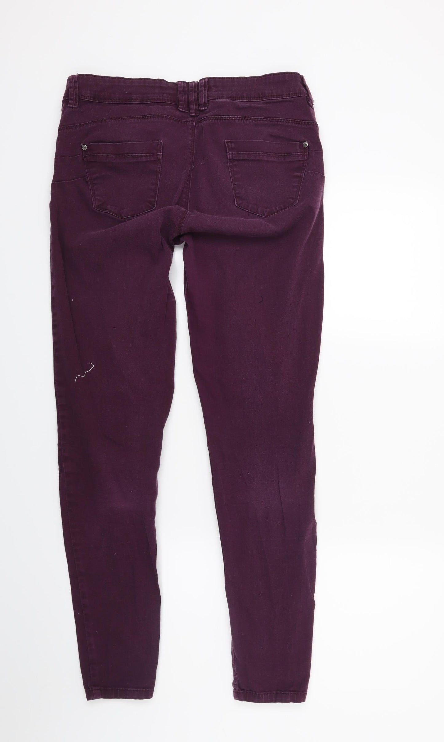 Terranova Womens Purple  Denim Skinny Jeans Size L L28 in