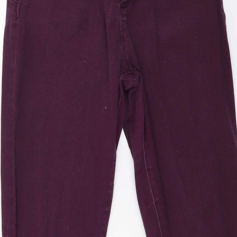 Terranova Womens Purple  Denim Skinny Jeans Size L L28 in