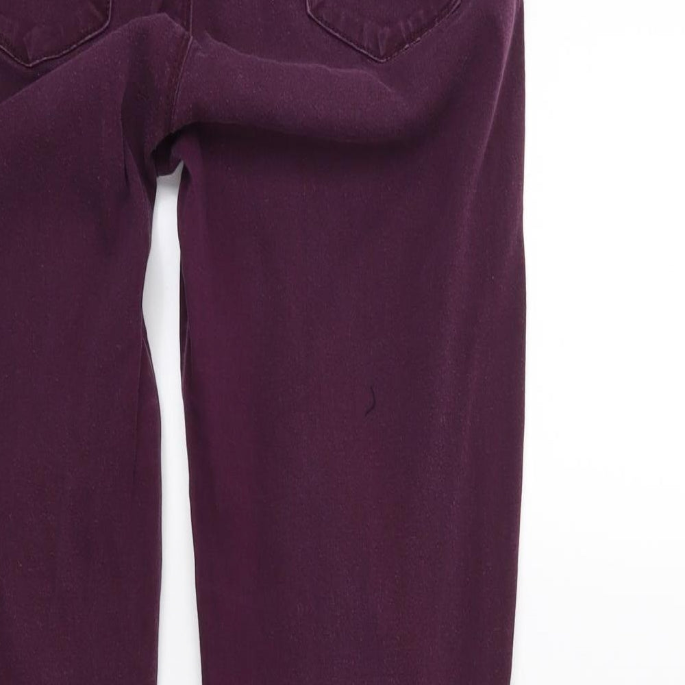 Terranova Womens Purple  Denim Skinny Jeans Size L L28 in