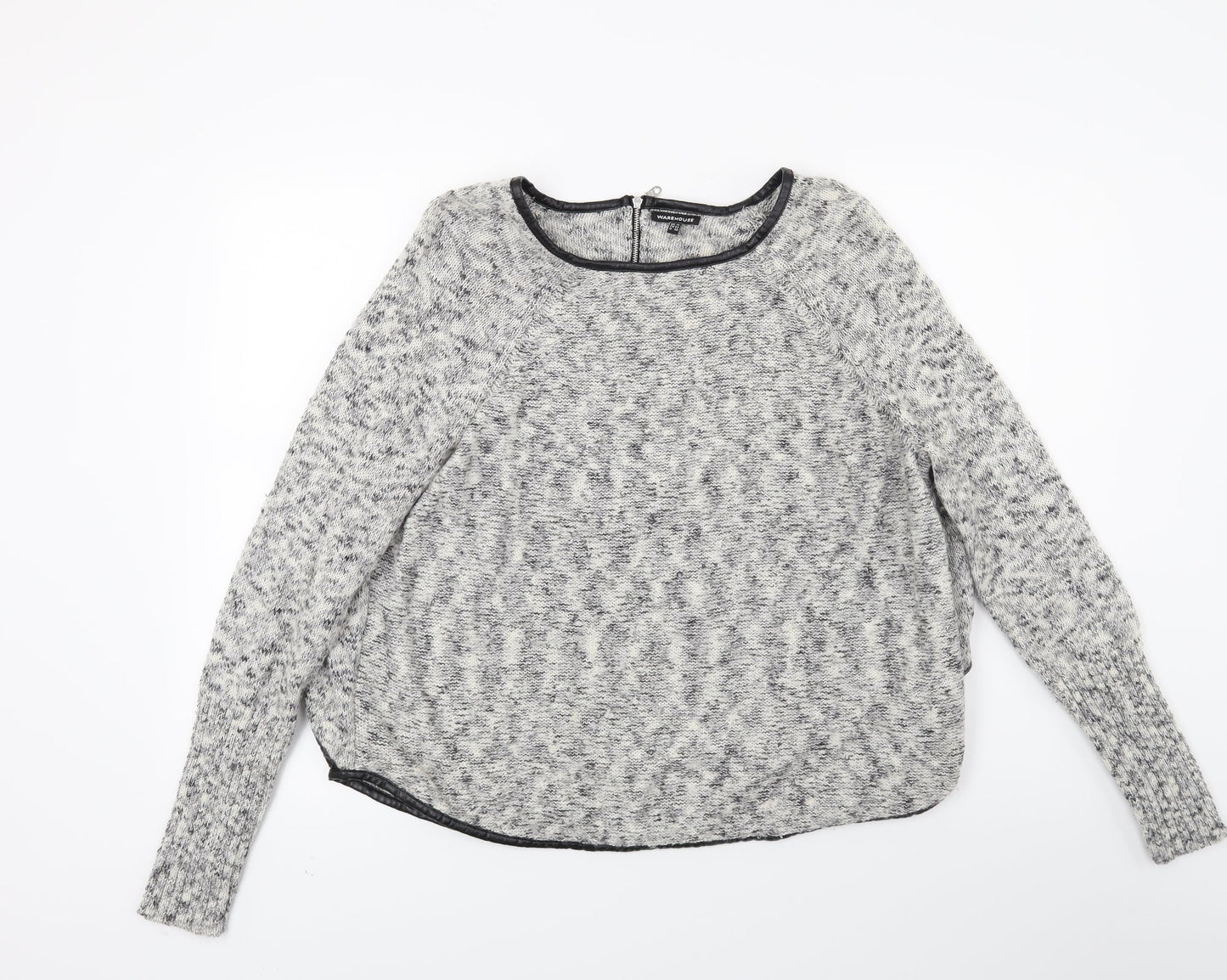 Warehouser Womens Grey  Knit Pullover Jumper Size 14