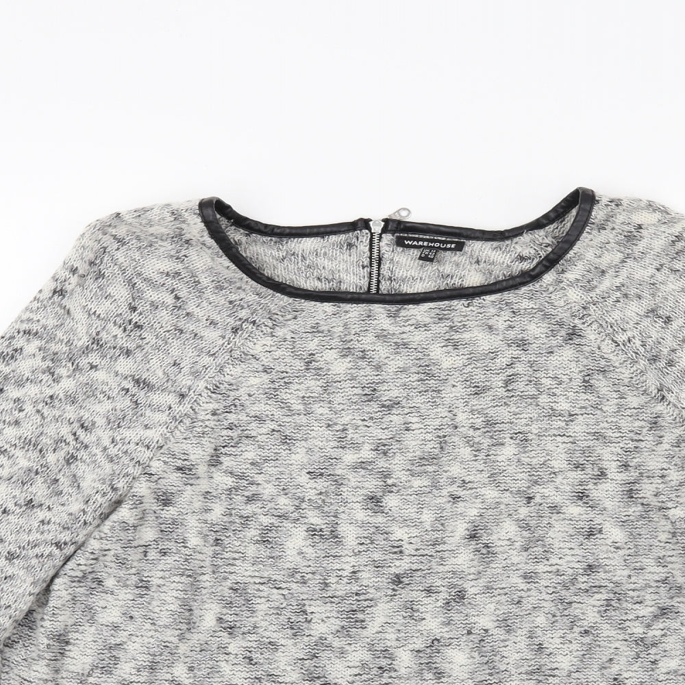 Warehouser Womens Grey  Knit Pullover Jumper Size 14