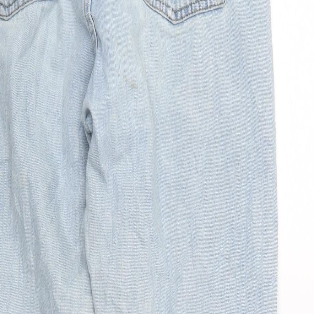 Topshop Womens Blue  Denim Capri Jeans Size 28 in L23 in