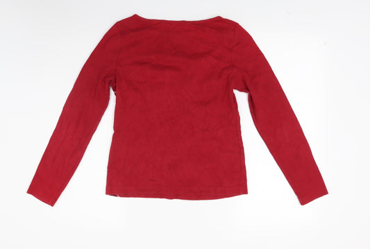 Marks and Spencer Womens Red   Pullover Jumper Size 12
