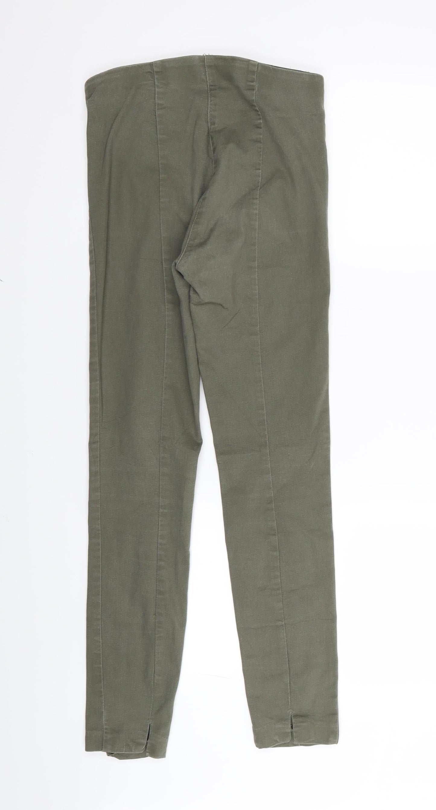 H&M Womens Green   Trousers  Size 8 L25 in