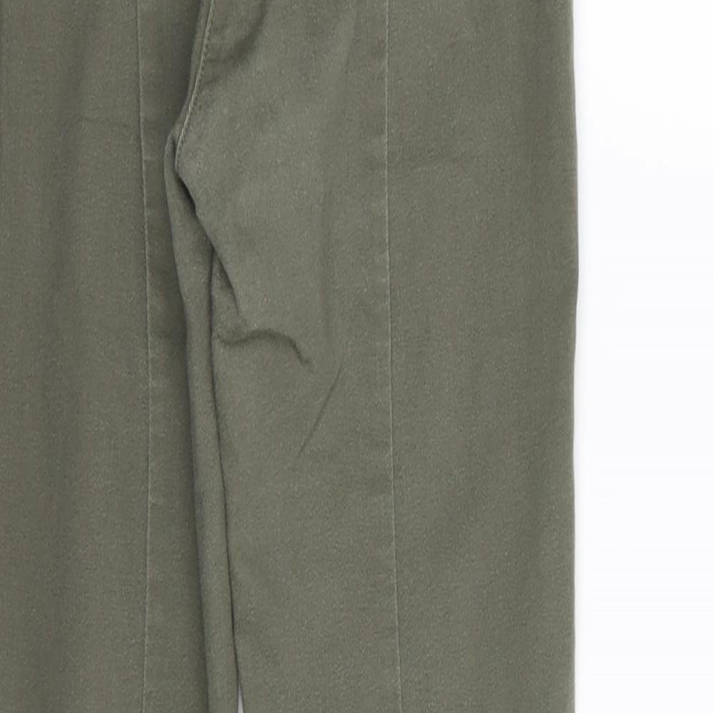 H&M Womens Green   Trousers  Size 8 L25 in