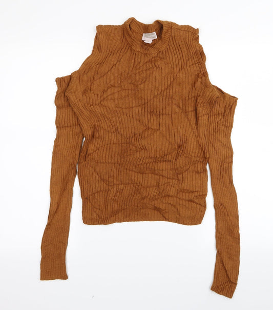 forever21 Womens Brown   Pullover Jumper Size M