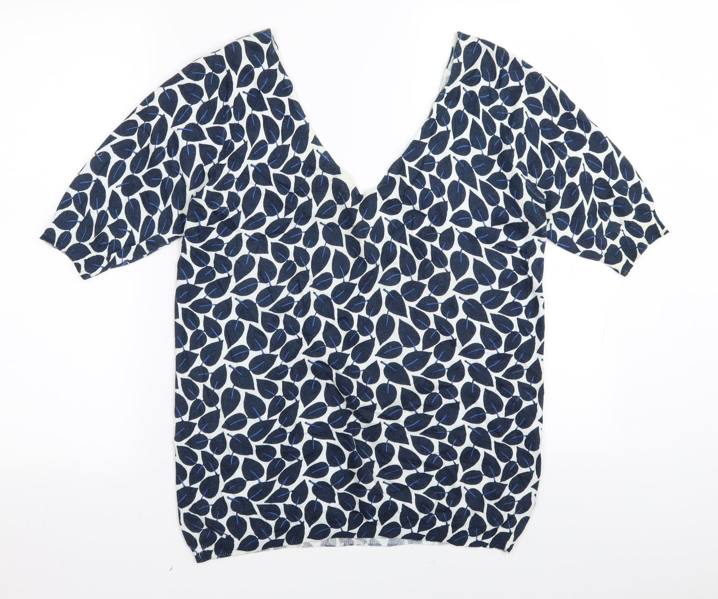 NEXT Womens Blue Floral  Basic T-Shirt Size 10