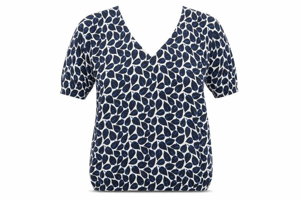 Next Womens Blue Floral  Basic T-Shirt Size 10