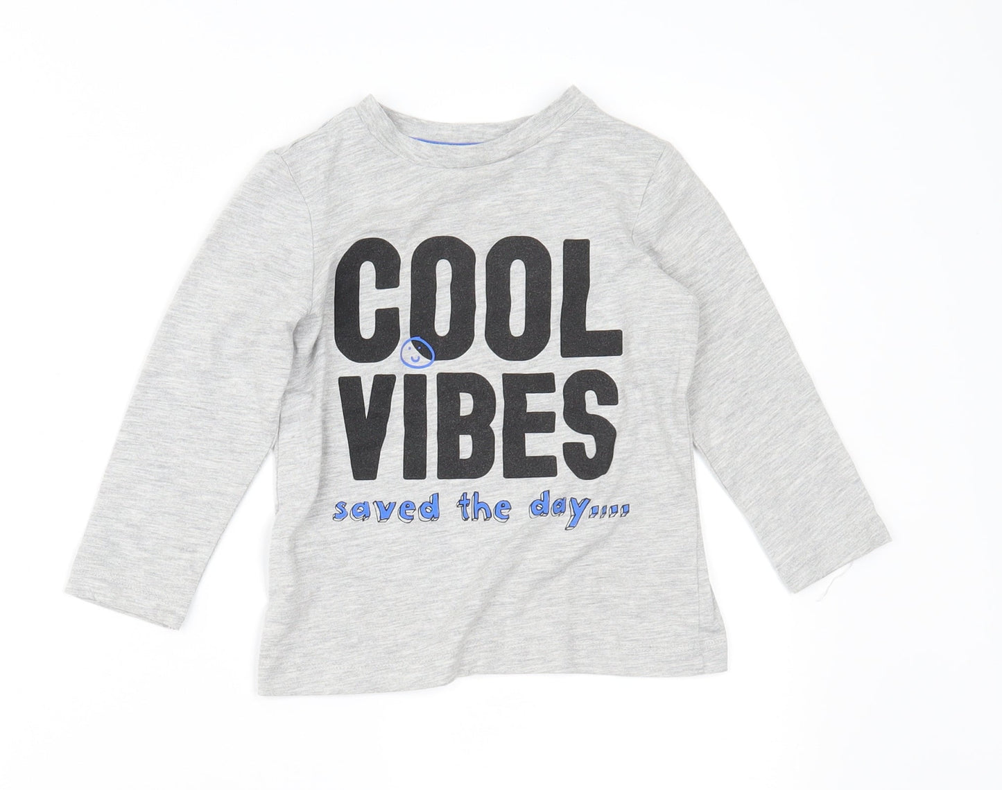 George Boys Grey   Basic T-Shirt Size 2-3 Years