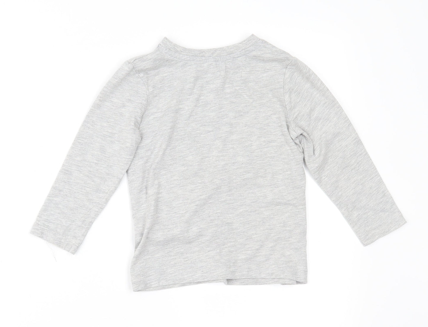 George Boys Grey   Basic T-Shirt Size 2-3 Years