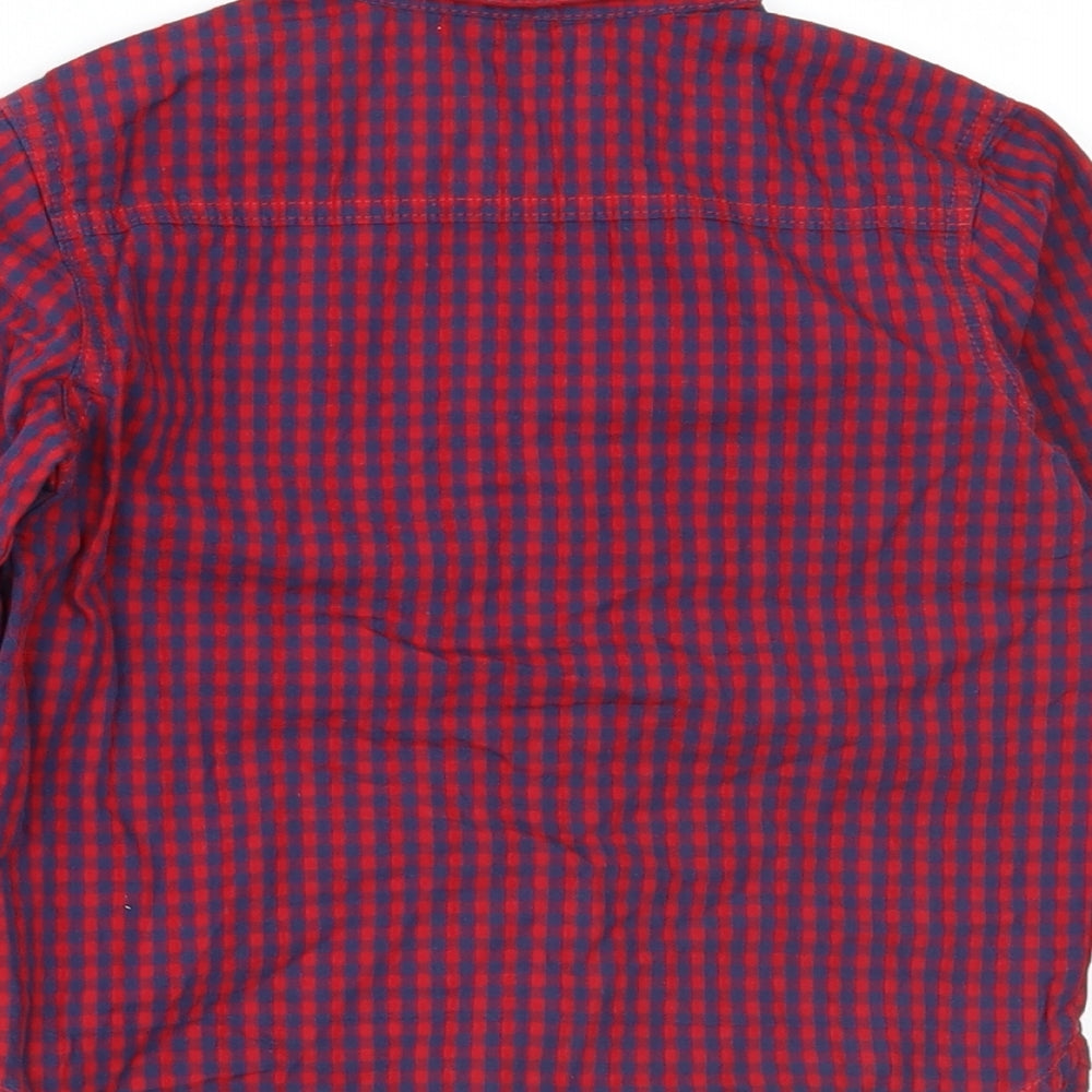 George Boys Red Check  Basic Button-Up Size 2-3 Years
