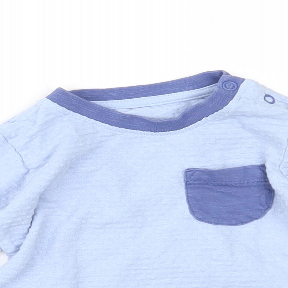 Matalan Baby Blue   Basic T-Shirt Size 0-3 Months