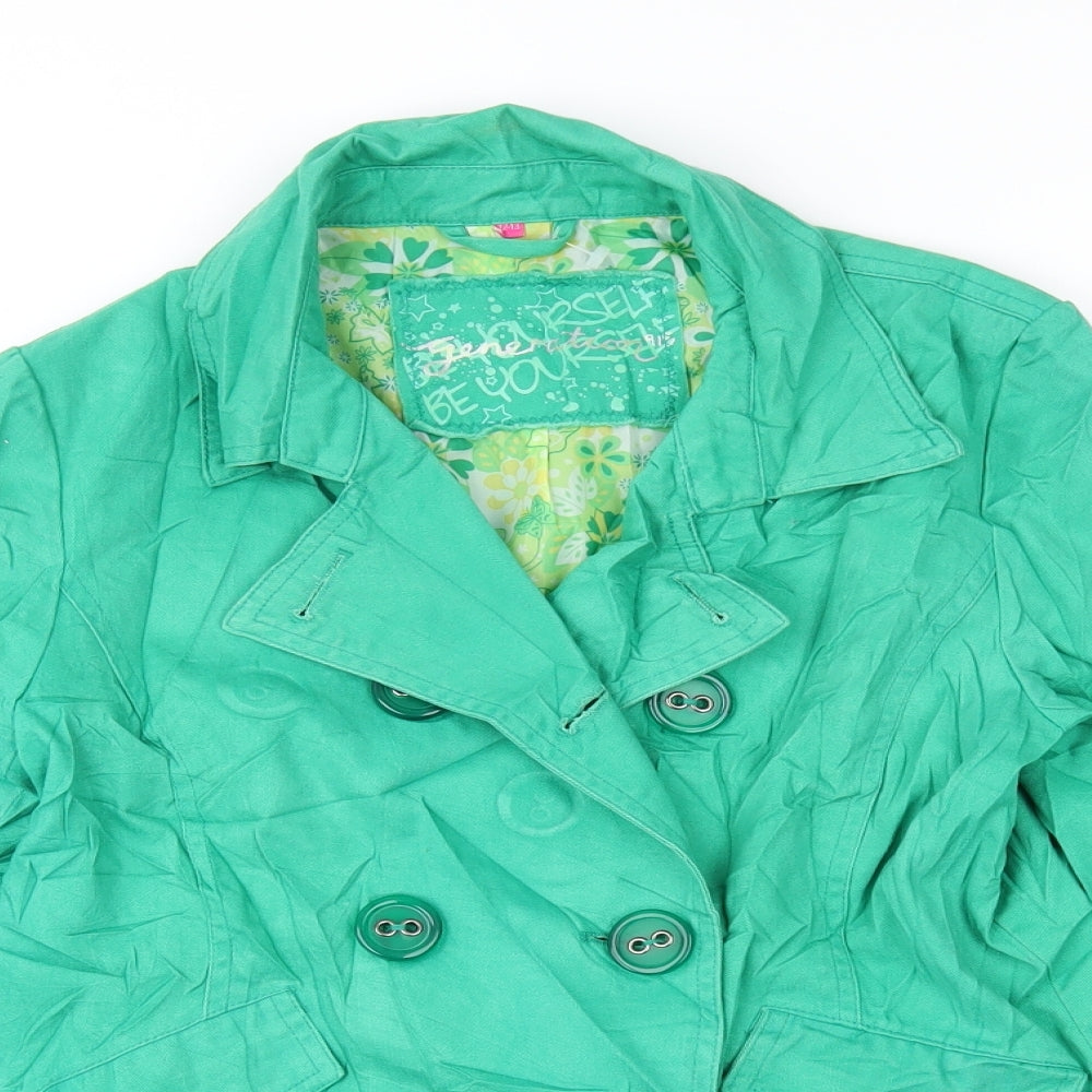 New Look Girls Green   Jacket  Size 12-13 Years