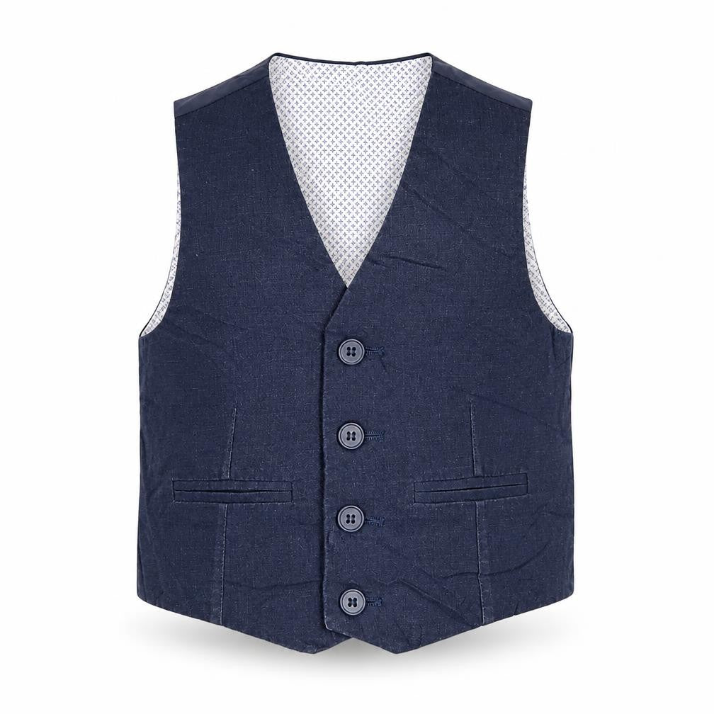 John Lewis Boys Blue   Jacket Waistcoat Size 4 Years