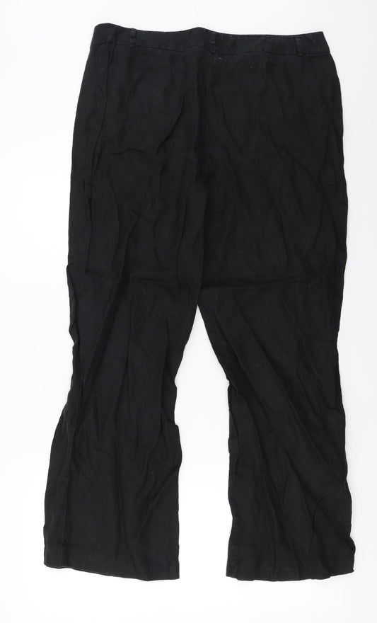 Marks and Spencer  Womens Black   Trousers  Size 16 L26 in