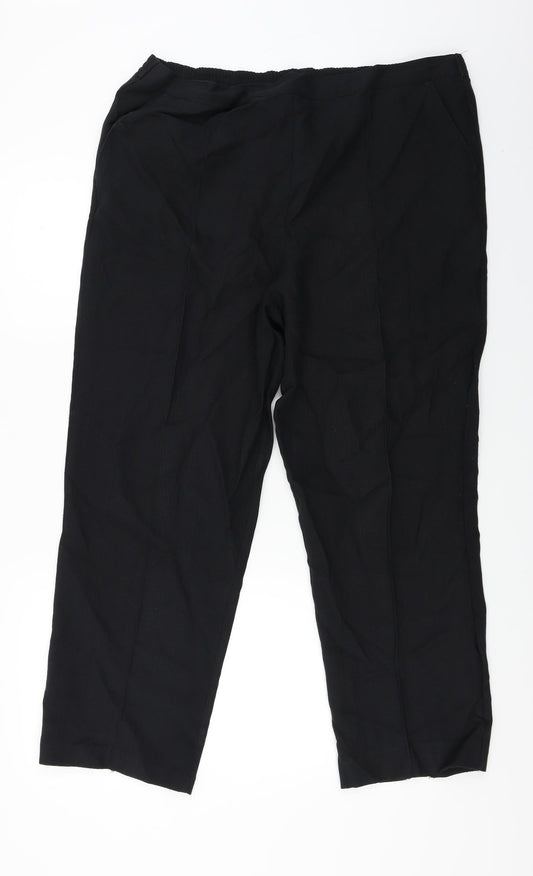 Preworn  Womens Black   Trousers  Size 36 in L24 in