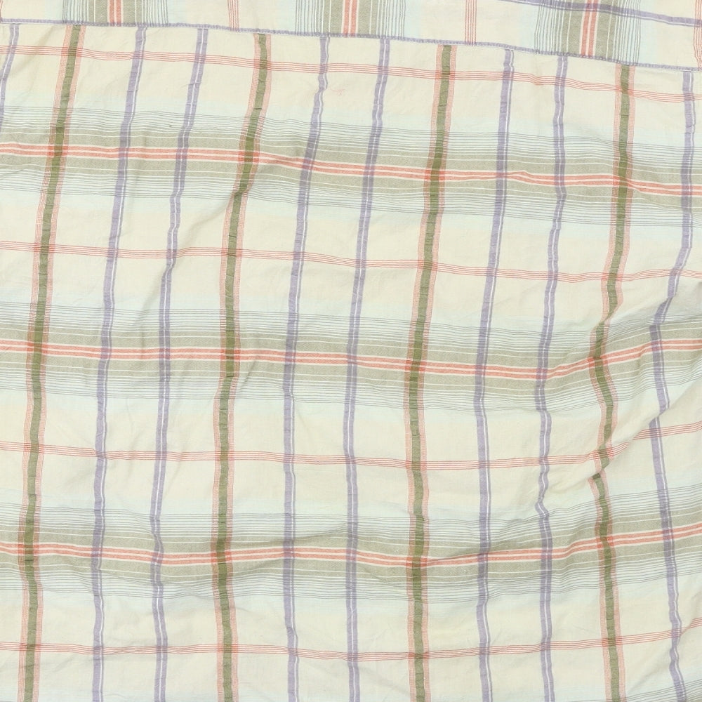 Cotton Traders Mens Yellow Check   Button-Up Size M