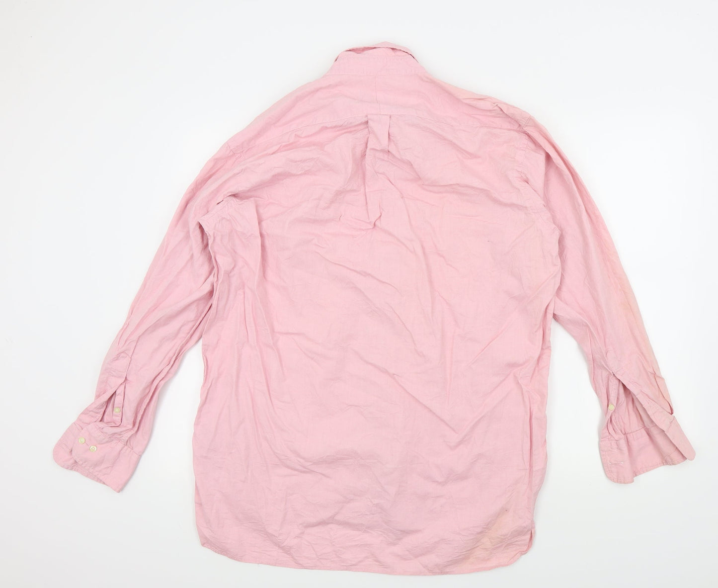 Liberty Mens Pink Colourblock   Button-Up Size 16