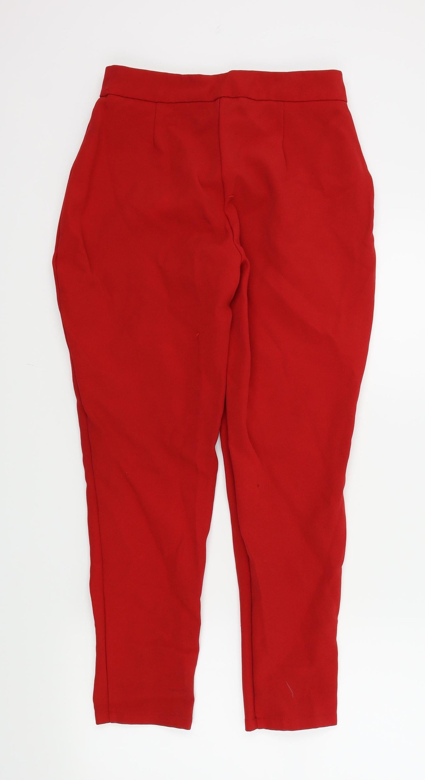 Missguided Womens Red   Trousers  Size 10 L20 in