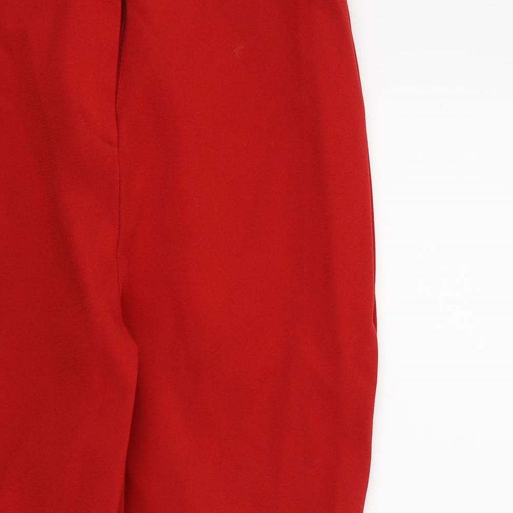 Missguided Womens Red   Trousers  Size 10 L20 in