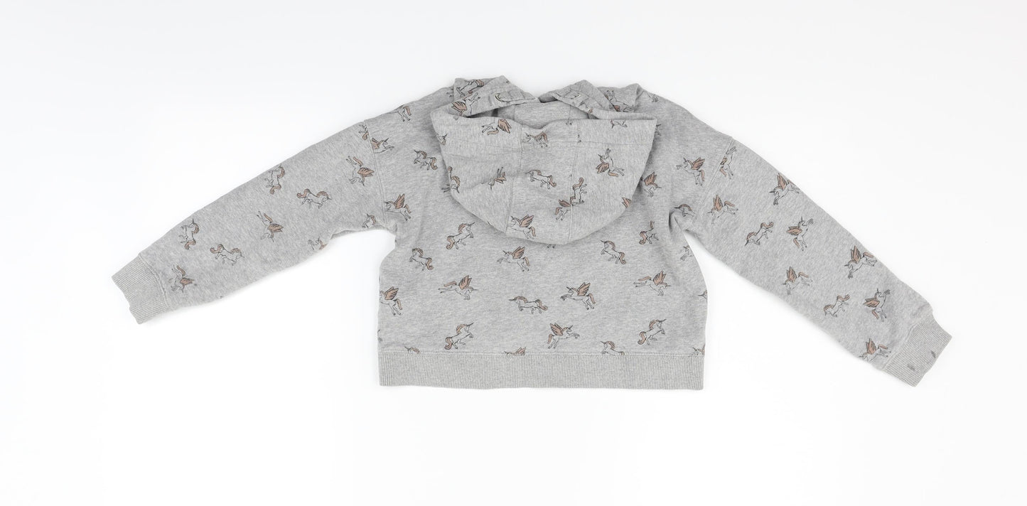 George Boys Grey   Pullover Jumper Size 8 Years  - unicorn