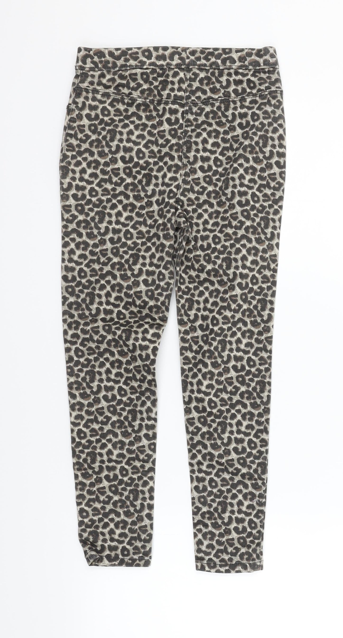 George Girls Beige Animal Print  Jegging Trousers Size 7-8 Years