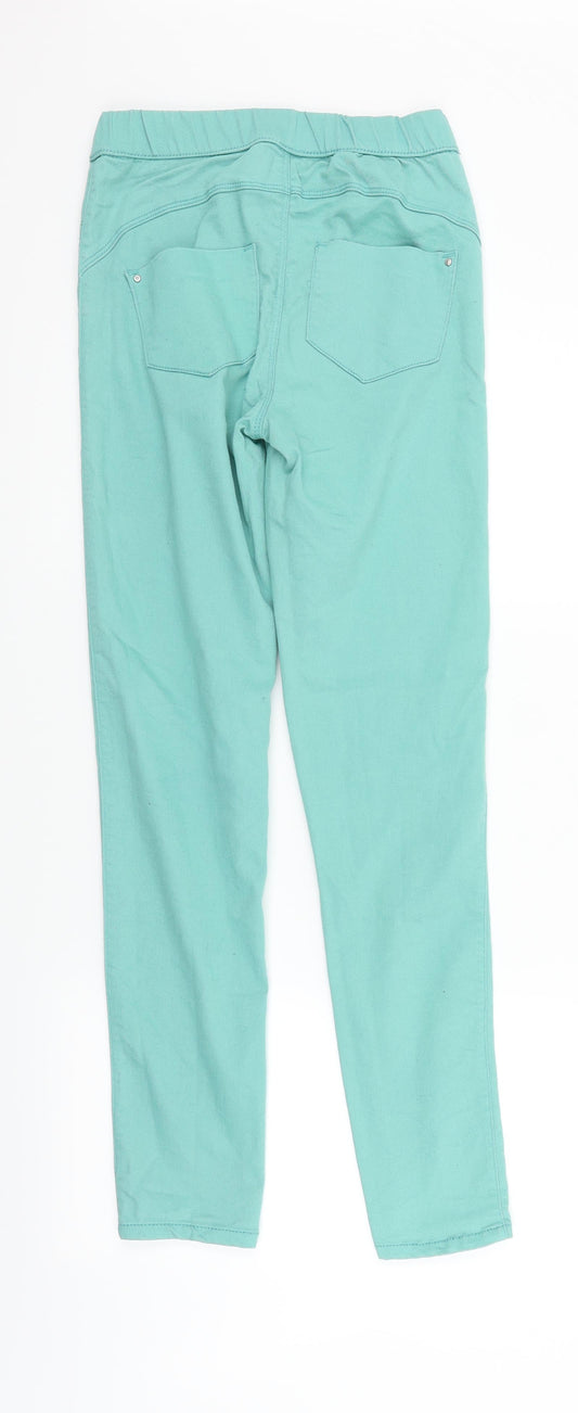 deniem & co Womens Green   Straight Jeans Size 8 L27 in