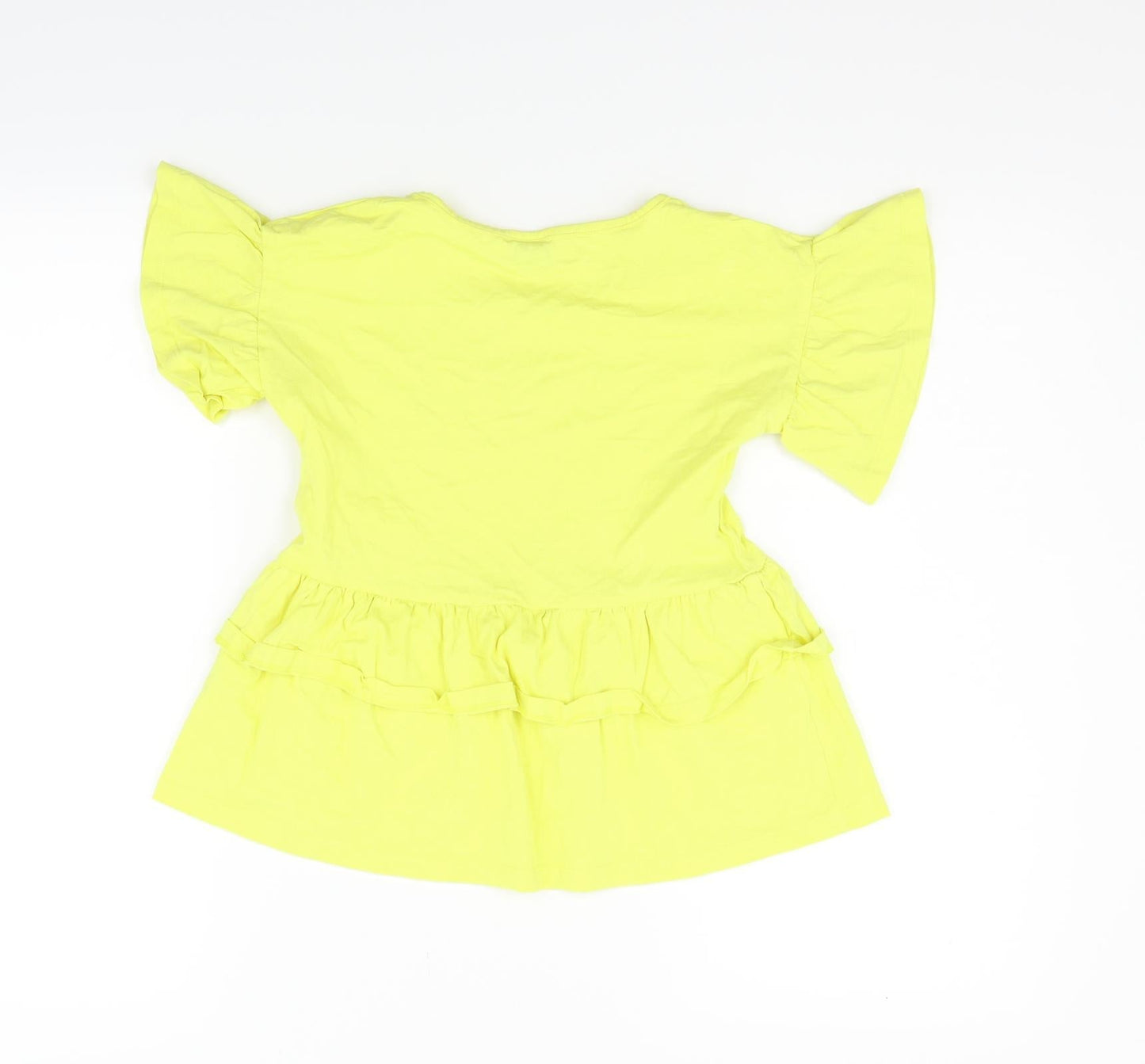TU Girls Yellow   Basic T-Shirt Size 9 Years