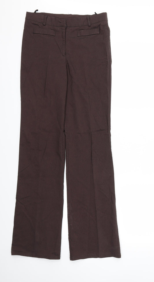 Ozone Womens Brown   Trousers  Size 28 L32 in