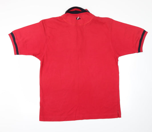 Cutters Mens Red    Polo Size M