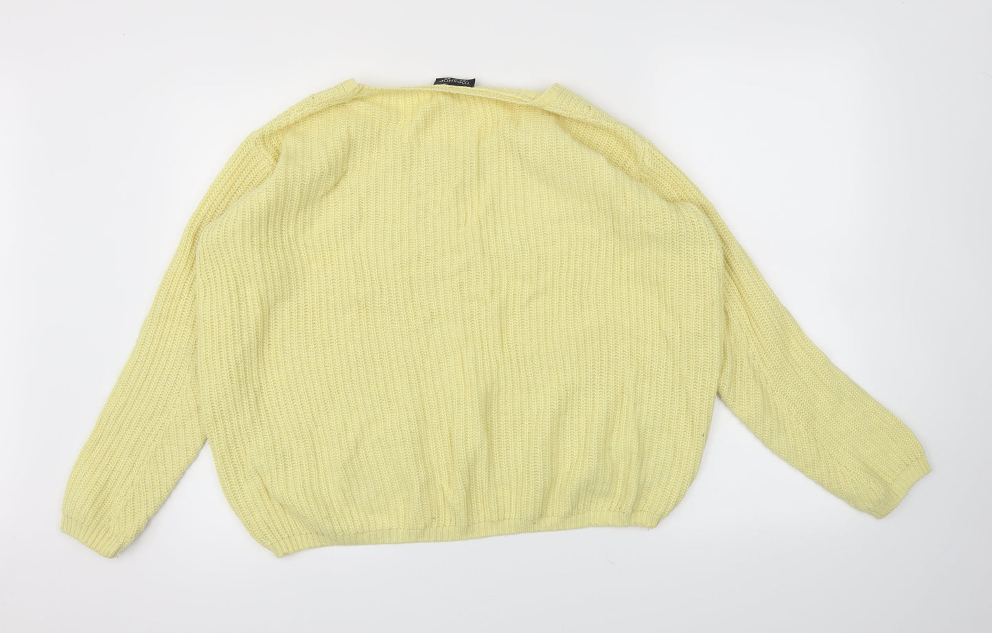 Topshop Womens Yellow   Pullover Jumper Size 10