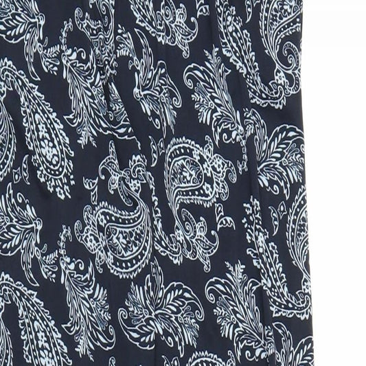 Preworn Womens Blue Paisley  Harem Trousers Size M L30 in