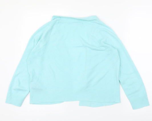 M&S Womens Green   Cardigan Jumper Size 10