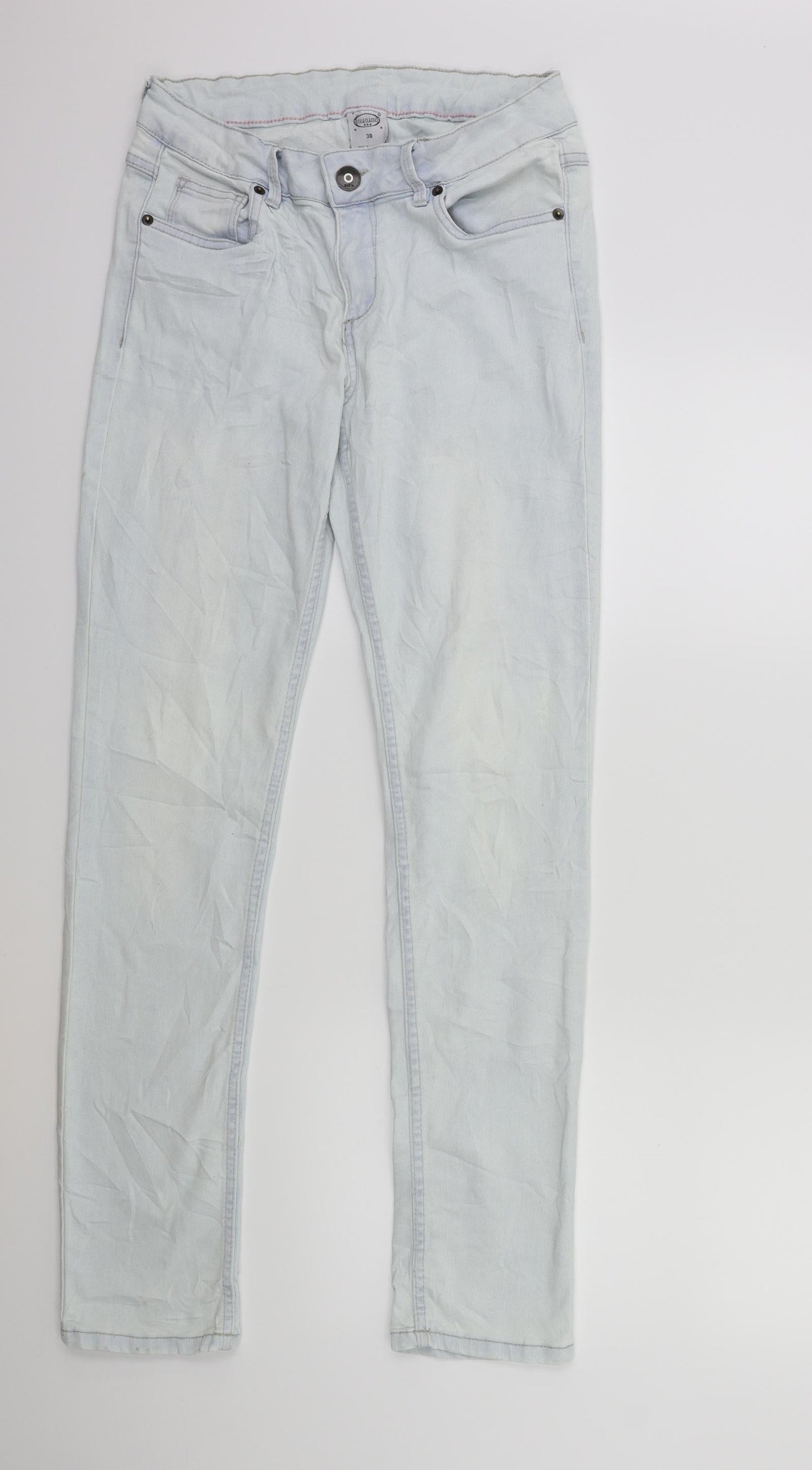 Cecilia Classics Womens Blue  Denim Skinny Jeans Size 10 L31 in