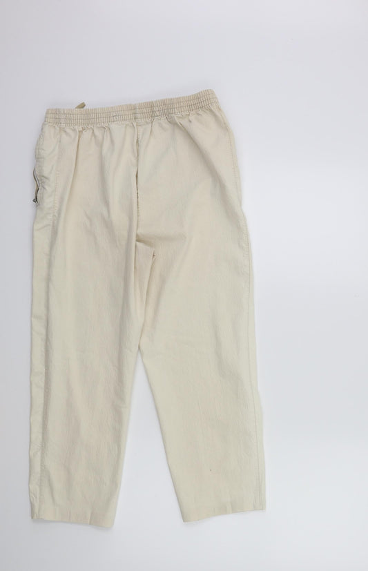 Preworn Womens Beige   Cropped Trousers Size 30 in L23 in
