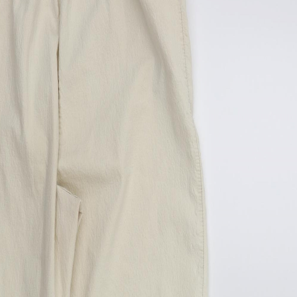 Preworn Womens Beige   Cropped Trousers Size 30 in L23 in