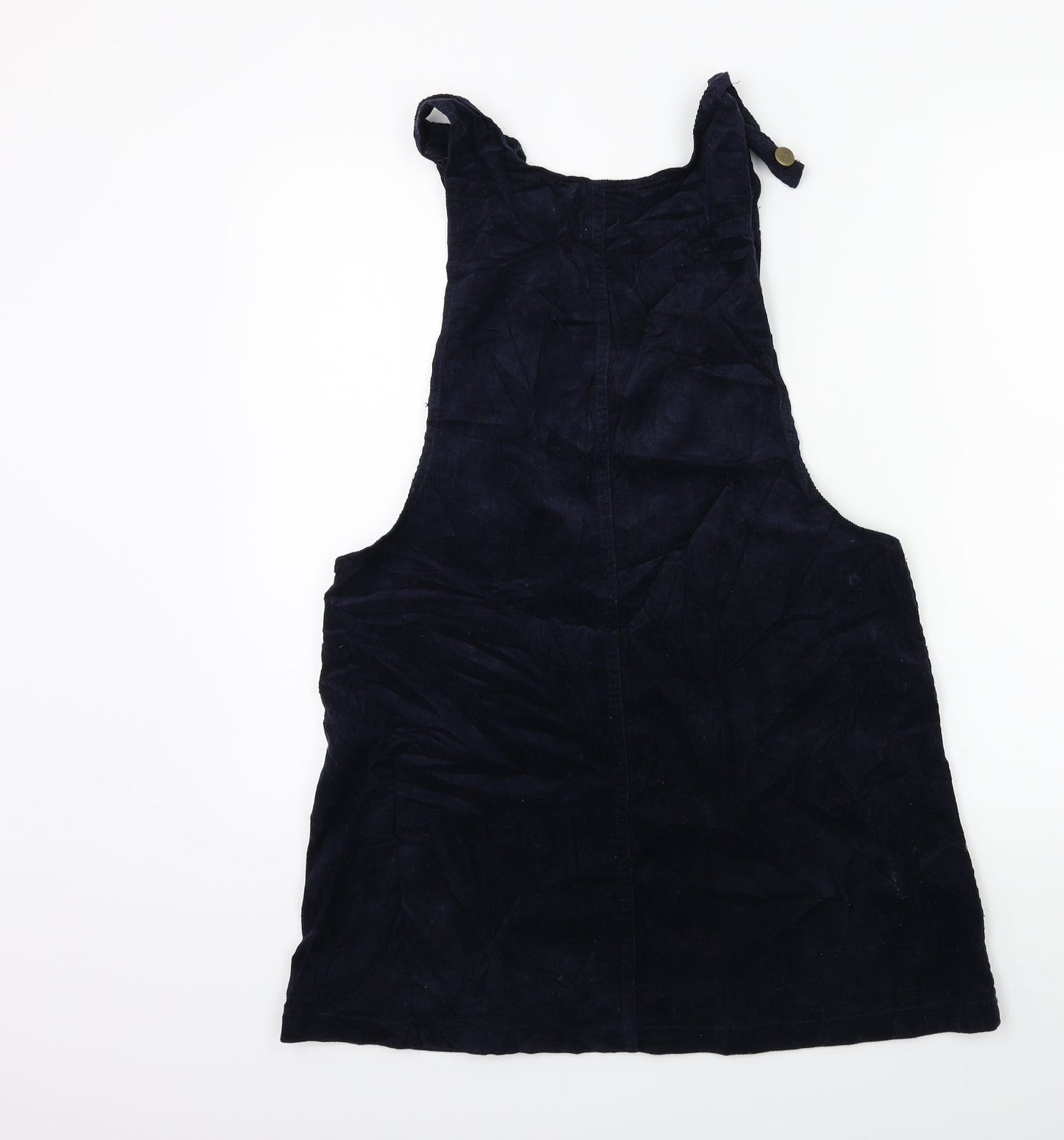 POP Womens Blue  Corduroy Pinafore/Dungaree Dress  Size S