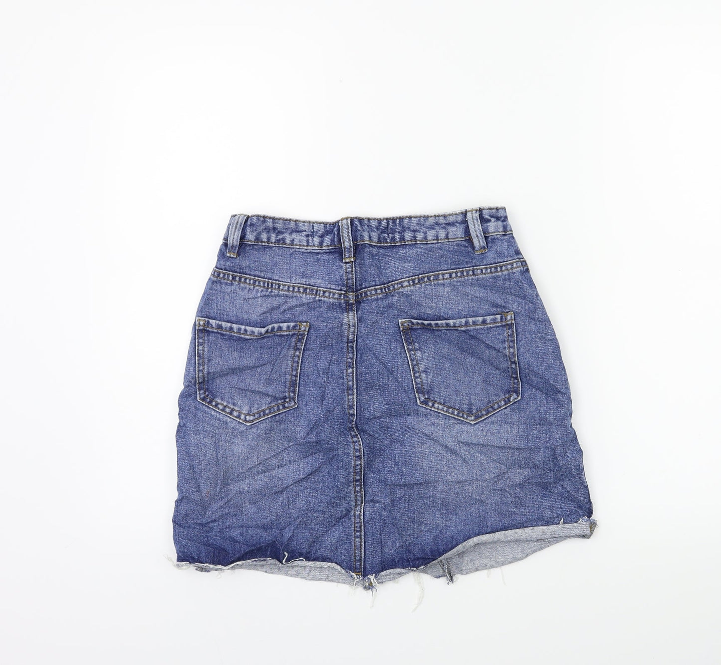 Denim & Co. Womens Blue  Denim Straight & Pencil Skirt Size 6