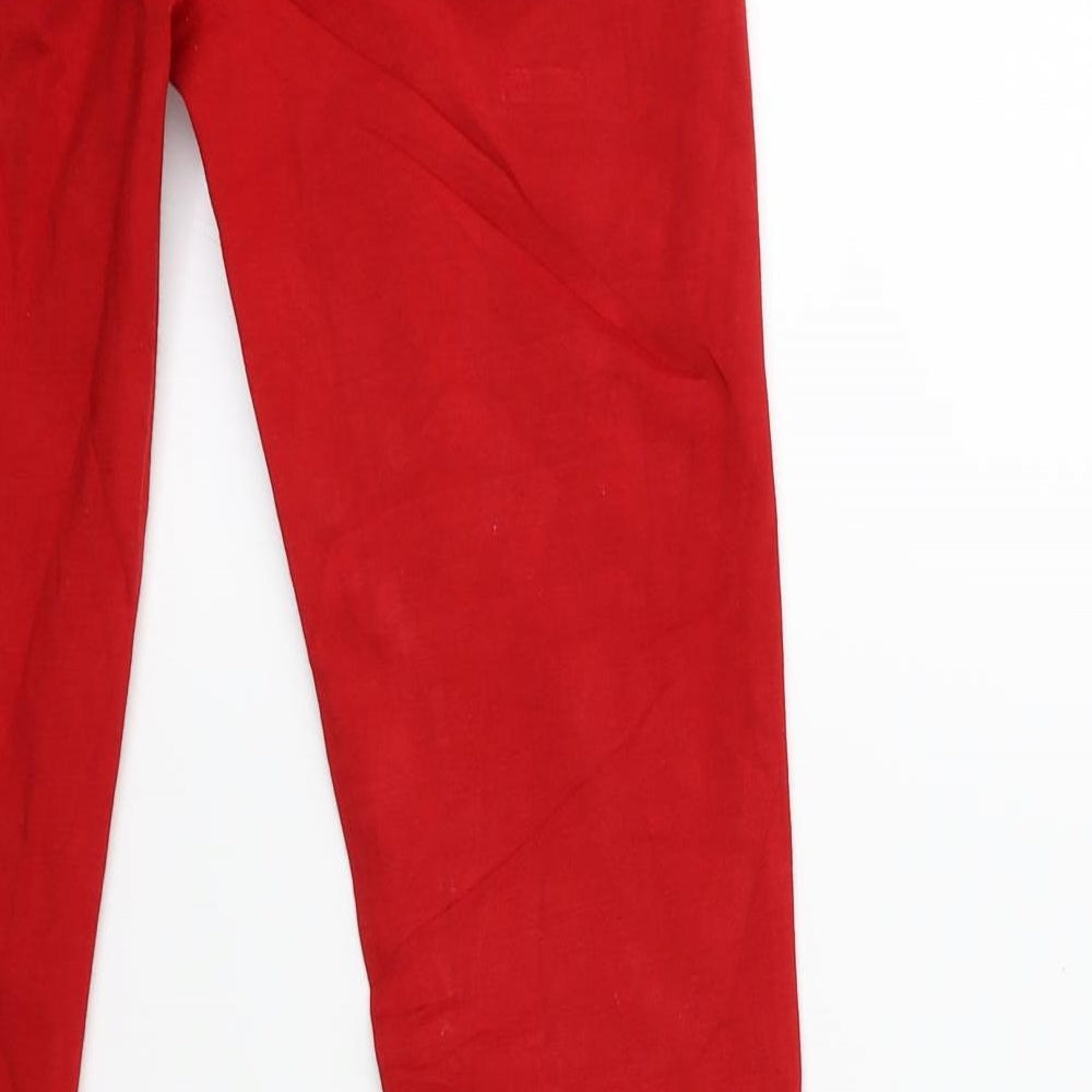 S MISS Womens Red  Denim Skinny Jeans Size L L29 in
