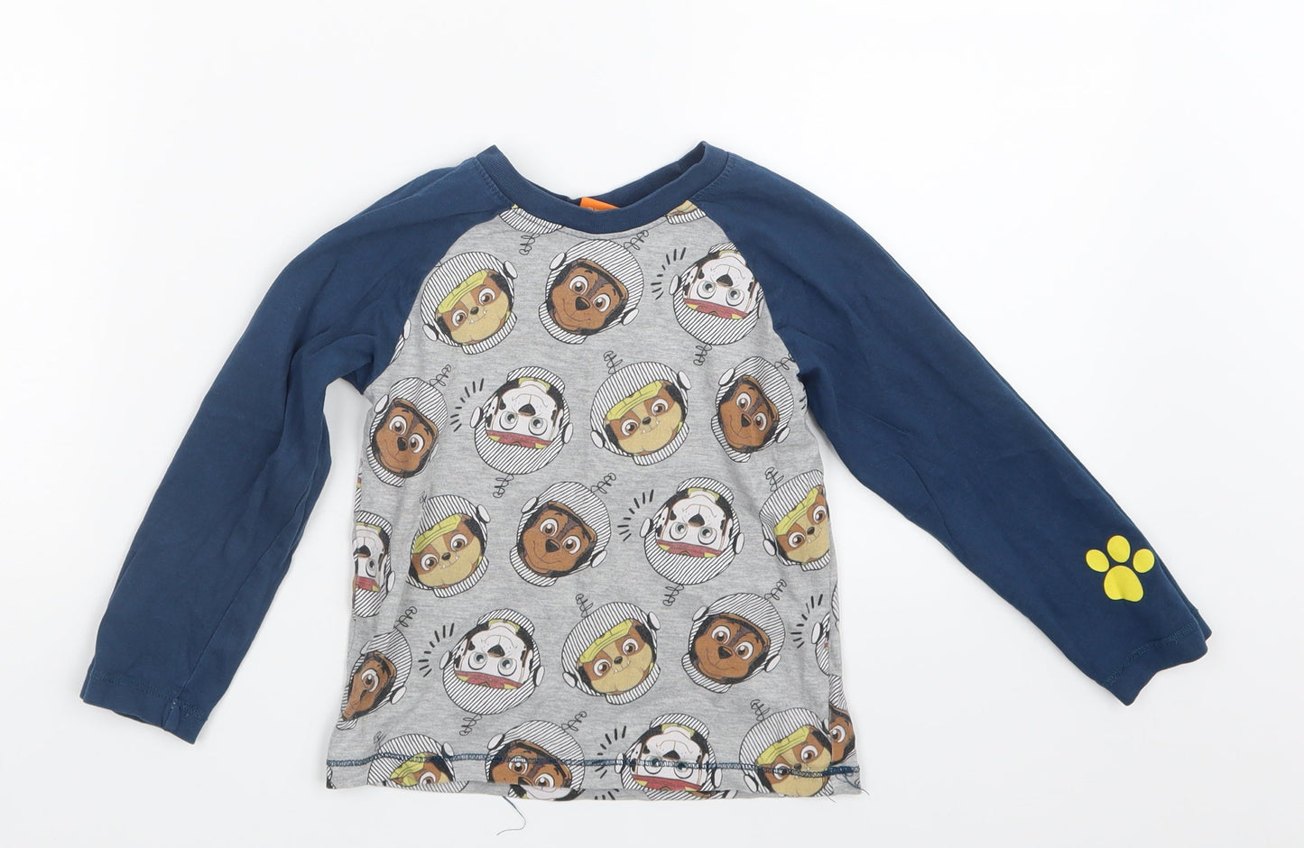 Nickelodeon Boys Blue Geometric   Pyjama Top Size 4 Years