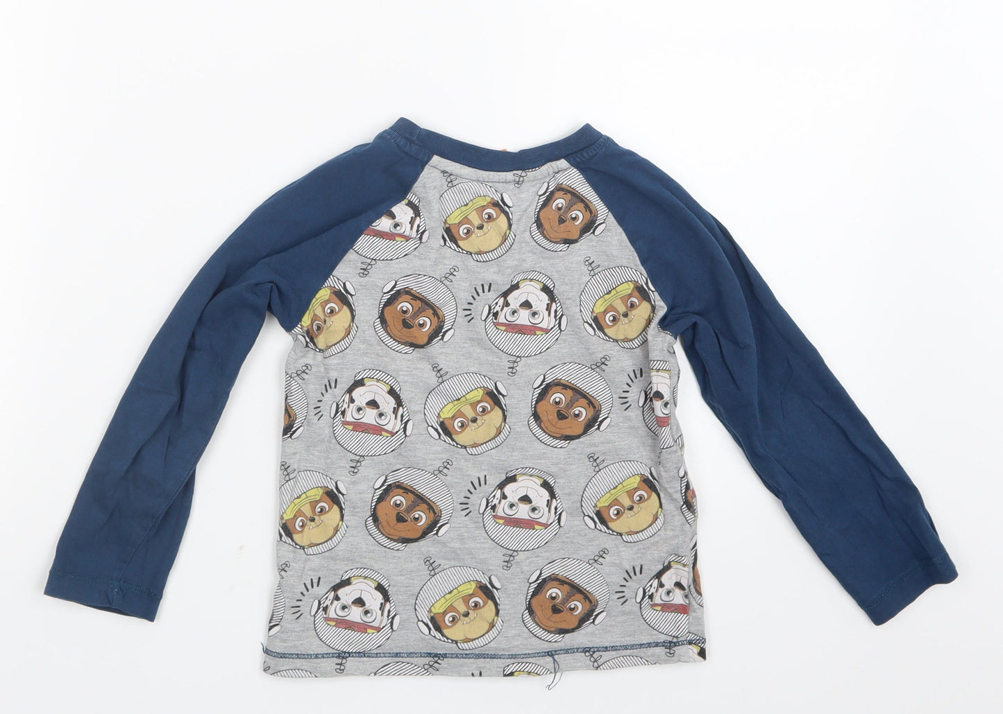 Nickelodeon Boys Blue Geometric   Pyjama Top Size 4 Years