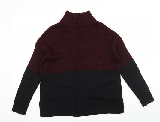 New Look Womens Black  Knit Pullover Jumper Size S