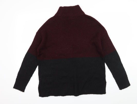 New Look Womens Black  Knit Pullover Jumper Size S
