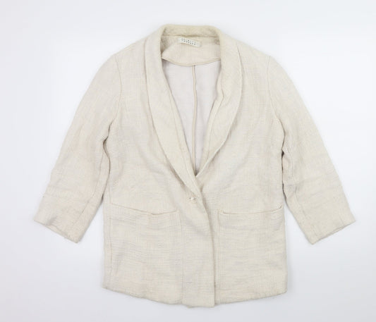 Skin and Threads Womens Ivory   Jacket Blazer Size M