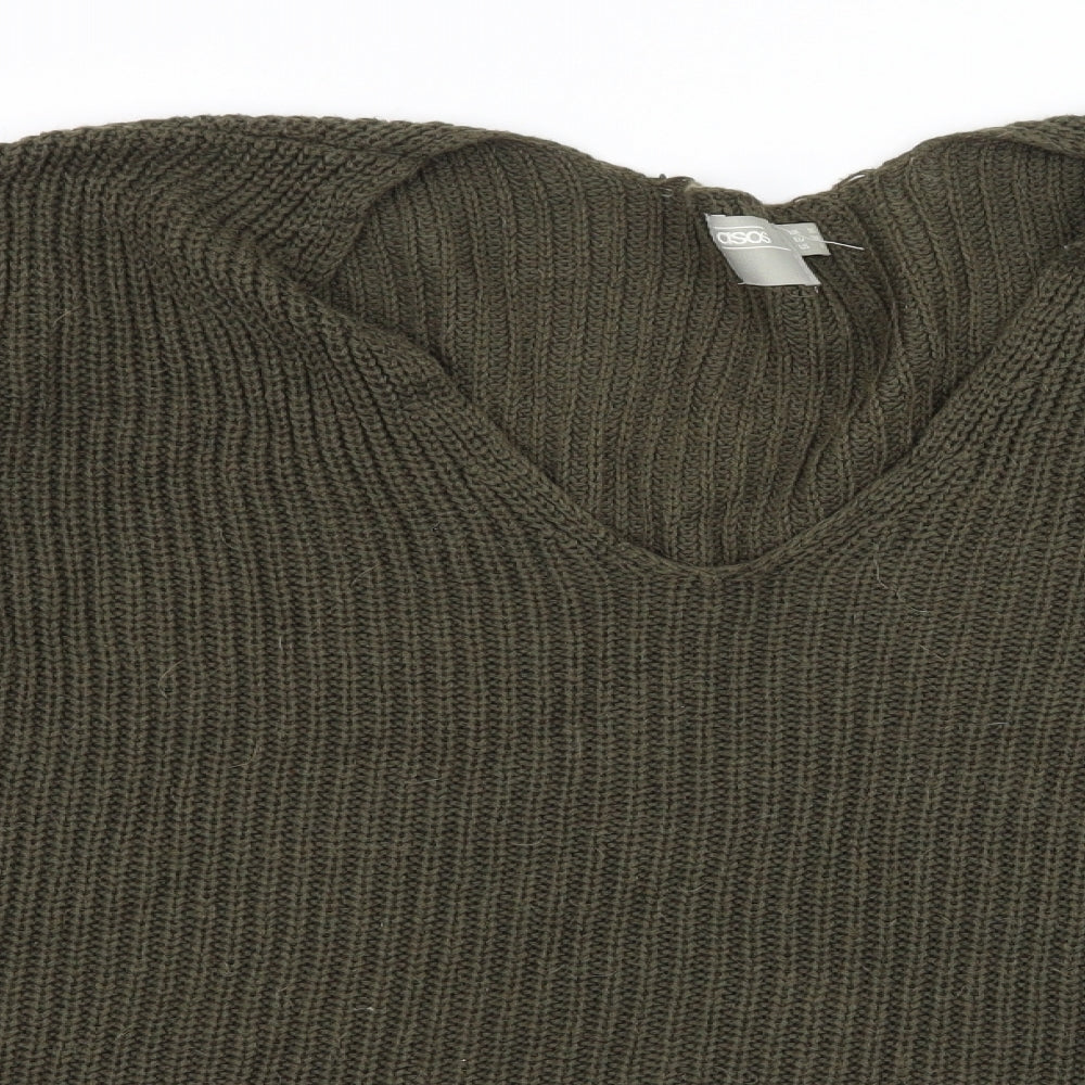 ASOS Womens Green  Knit Pullover Jumper Size 10