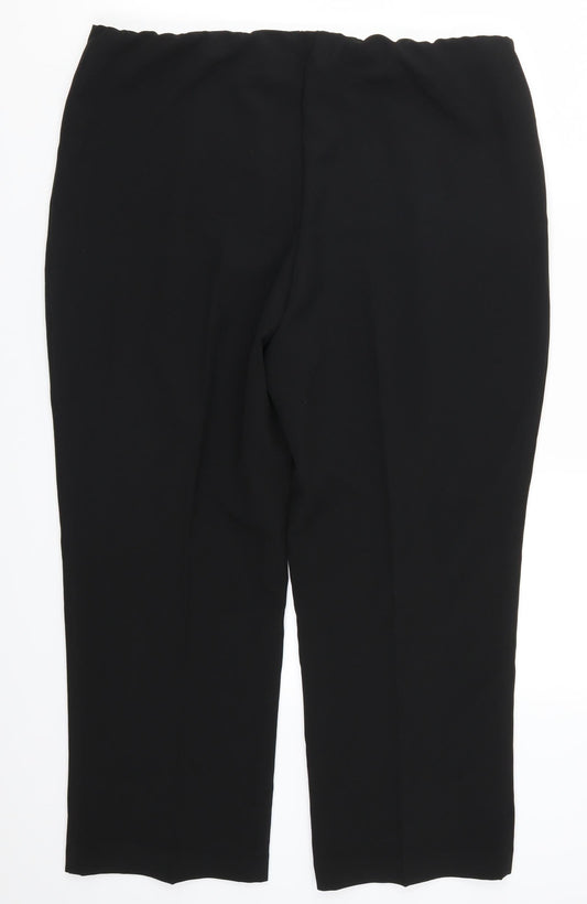 Bonmarché Womens Black   Trousers  Size 18 L25 in