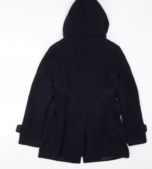 Therapy Womens Blue   Pea Coat Coat Size 10