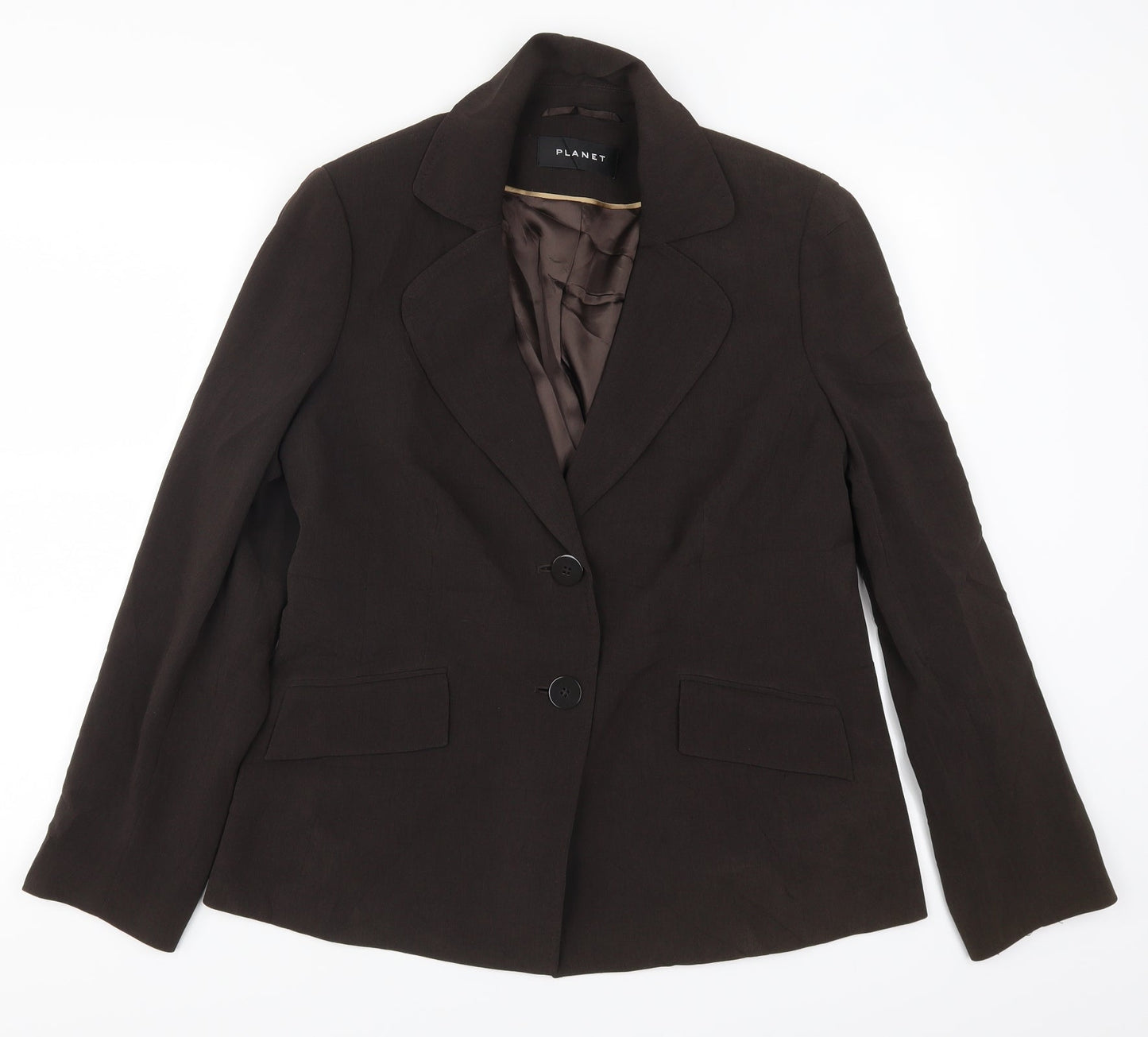Planet Womens Brown   Jacket Suit Jacket Size 14