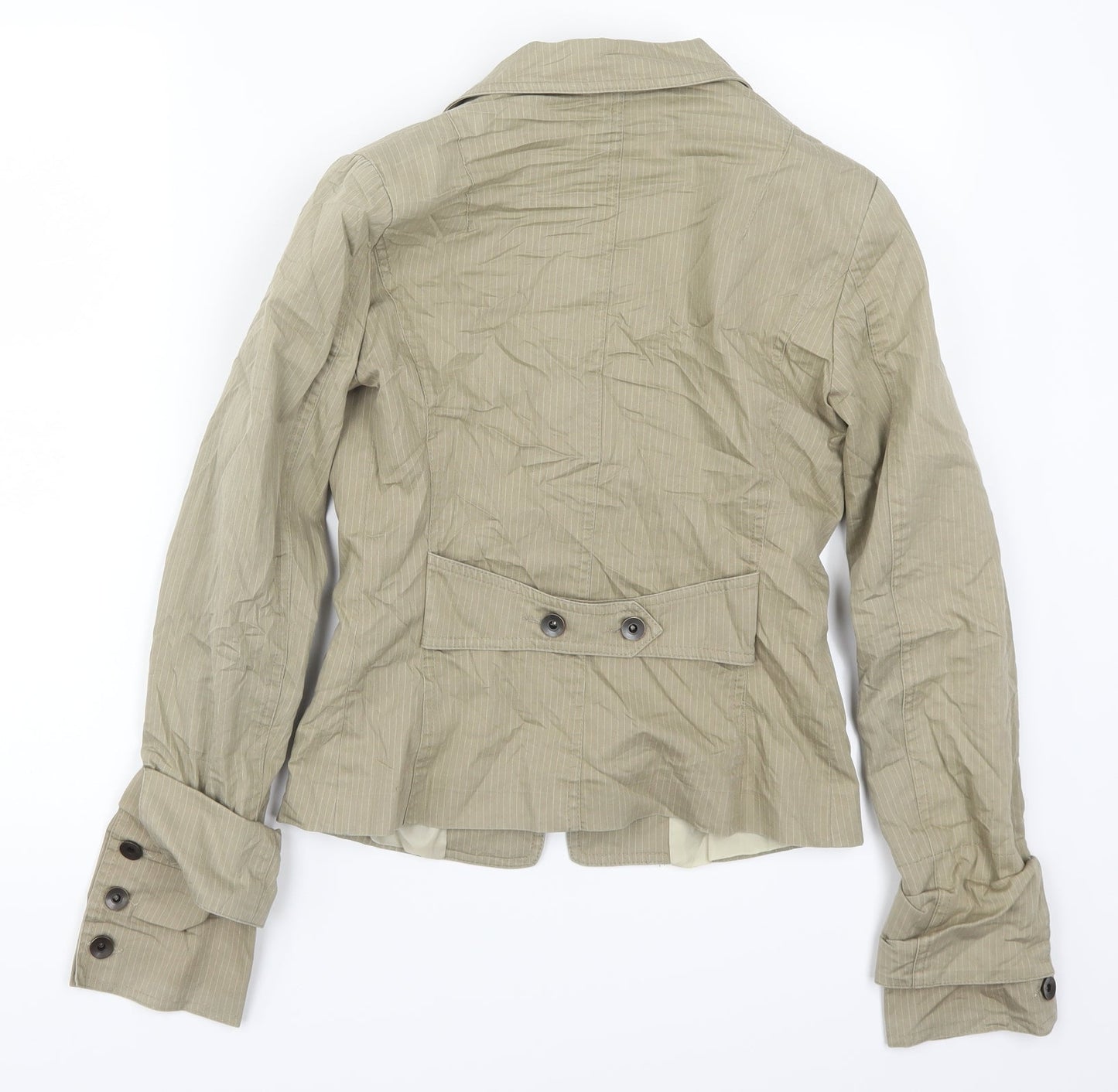 Imperial Womens Beige Striped  Jacket  Size M